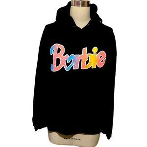 Pacific &Co. Black multi Hooded Barbie sweatshirt Women’s size XL New with Tags